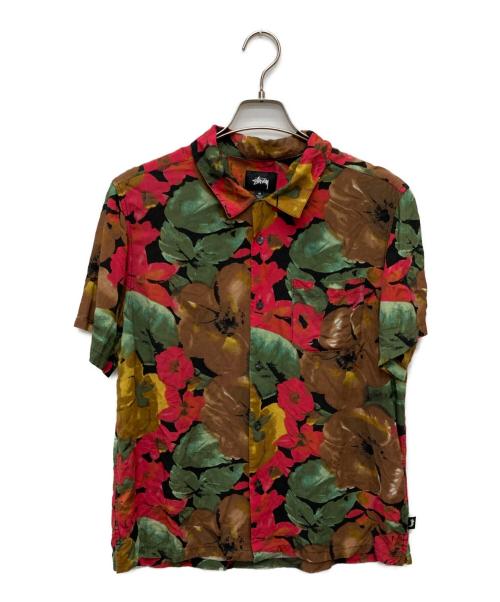 stussy（ステューシー）stussy (ステューシー) ボタニカルアロハシャウ ブラウン サイズ:Ｍの古着・服飾アイテム