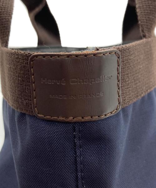 Herve Chapelier（エルベシャプリエ）Herve Chapelier (エルベシャプリエ) コーデュラ舟型トートS/701C ネイビーの古着・服飾アイテム