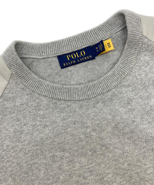 POLO RALPH LAUREN（ポロ・ラルフローレン）POLO RALPH LAUREN (ポロ・ラルフローレン) ポニー刺繍ロゴニット グレー サイズ:ＸＳの古着・服飾アイテム