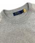 中古・古着 POLO RALPH LAUREN (ポロ・ラルフローレン) ポニー刺繍ロゴニット グレー サイズ:ＸＳ：10000円