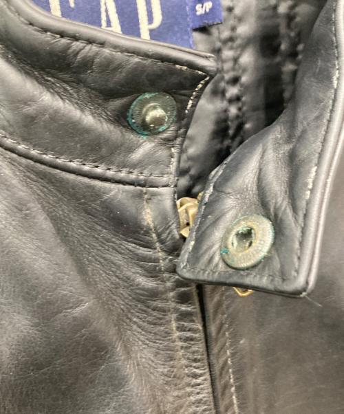 GAP（ギャップ）GAP (ギャップ) シングルライダースジャケット ブラック サイズ:Sの古着・服飾アイテム