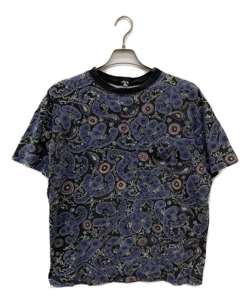 stussy（ステューシー）stussy (ステューシー) 総柄ペイズリーポケットTシャツ パープル サイズ:Ｍの古着・服飾アイテム