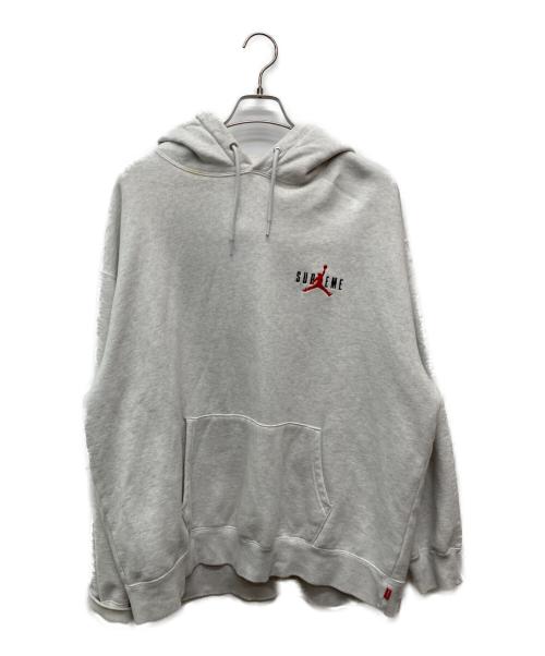 SUPREME（シュプリーム）Supreme (シュプリーム) JORDAN (ジョーダン) Hooded Sweatshirt/HF0836-051 グレー サイズ:ＸＬの古着・服飾アイテム