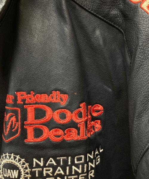 JEFFHAMILTON（メンズファッション）JEFFHAMILTON (メンズファッション) DODGE レーシングレザージャケット ブラック サイズ:ＸＸＬの古着・服飾アイテム