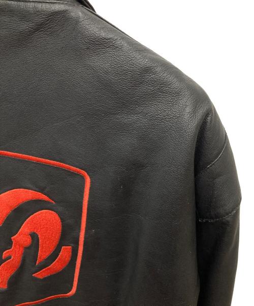 JEFFHAMILTON（メンズファッション）JEFFHAMILTON (メンズファッション) DODGE レーシングレザージャケット ブラック サイズ:ＸＸＬの古着・服飾アイテム