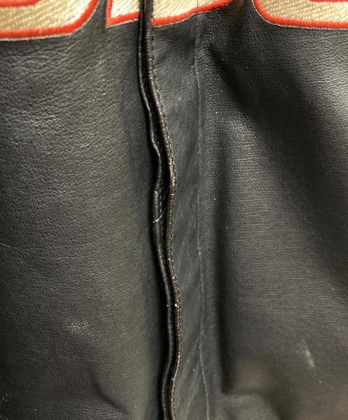JEFFHAMILTON（メンズファッション）JEFFHAMILTON (メンズファッション) DODGE レーシングレザージャケット ブラック サイズ:ＸＸＬの古着・服飾アイテム