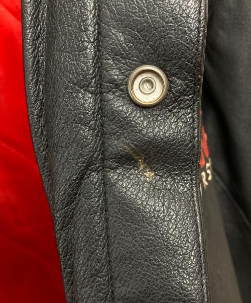 JEFFHAMILTON（メンズファッション）JEFFHAMILTON (メンズファッション) DODGE レーシングレザージャケット ブラック サイズ:ＸＸＬの古着・服飾アイテム