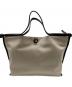 somewhere studio（サムウェア ステュディオ）の古着「Cottage Tote Bag/トートバッグ/03-5360933」｜ブラック×アイボリー