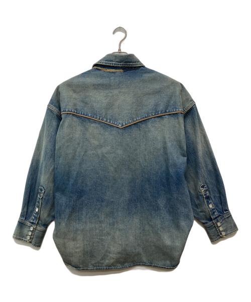 KOLOR（カラー）KOLOR (カラー) レイヤード ウエスタン オーバーサイズ デニムシャツ インディゴ サイズ:２の古着・服飾アイテム