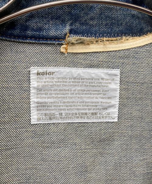 KOLOR（カラー）KOLOR (カラー) レイヤード ウエスタン オーバーサイズ デニムシャツ インディゴ サイズ:２の古着・服飾アイテム