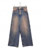 masuエムエーエスユー）の古着「BAGGY JEANS OVER DYE」｜インディゴ