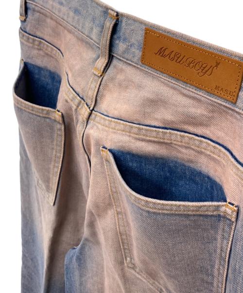 masu（エムエーエスユー）masu (エムエーエスユー) BAGGY JEANS OVER DYE インディゴ サイズ:44の古着・服飾アイテム