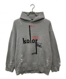 KOLOR（カラー）の古着「ダメージ加工パーカー」｜グレー