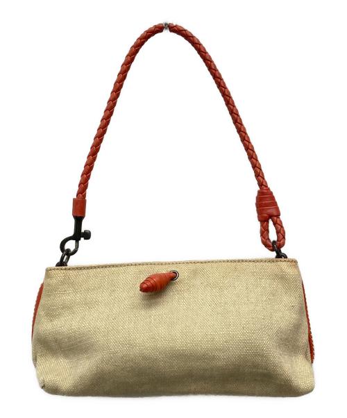 BOTTEGA VENETA（ボッテガベネタ）BOTTEGA VENETA (ボッテガベネタ) ワンショルダーバッグ ベージュの古着・服飾アイテム