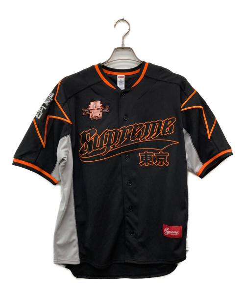 SUPREME（シュプリーム）SUPREME (シュプリーム) Stars Baseball Jersey オレンジ×ブラック サイズ:Ｌの古着・服飾アイテム