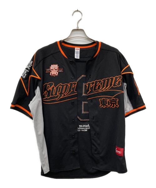 SUPREME（シュプリーム）SUPREME (シュプリーム) Stars Baseball Jersey オレンジ×ブラック サイズ:Ｌの古着・服飾アイテム