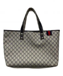GUCCI（グッチ）の古着「GG PVCキャンバストートバッグ/211134」｜グレー