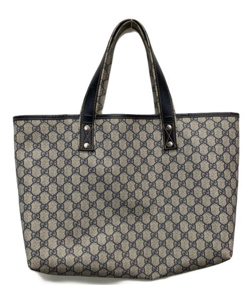 GUCCI（グッチ）GUCCI (グッチ) GG PVCキャンバストートバッグ/211134 グレーの古着・服飾アイテム