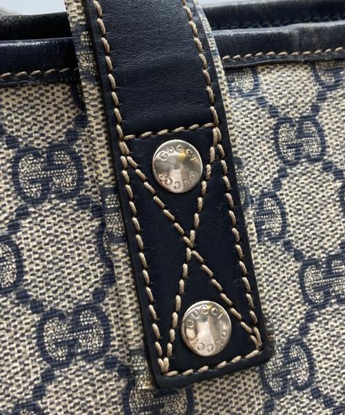GUCCI（グッチ）GUCCI (グッチ) GG PVCキャンバストートバッグ/211134 グレーの古着・服飾アイテム