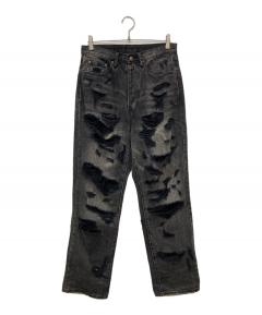 中古・古着通販】VALABASAS (バラバサス) ダメージデニムパンツ