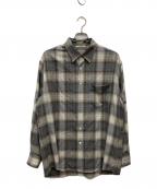 AURALEEオーラリー）の古着「SUPER LIGHT WOOL CHECK SHIRTS」｜ブラウン