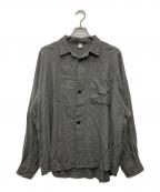SATOUサトウ）の古着「nemaki wide check shirt」｜グレー