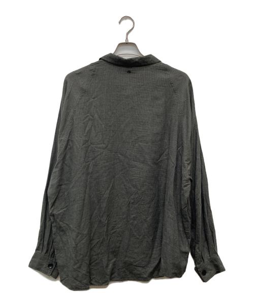 SATOU（サトウ）SATOU (サトウ) nemaki wide check shirt グレー サイズ:FREEの古着・服飾アイテム