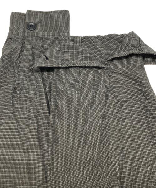SATOU（サトウ）SATOU (サトウ) nemaki wide check shirt グレー サイズ:FREEの古着・服飾アイテム