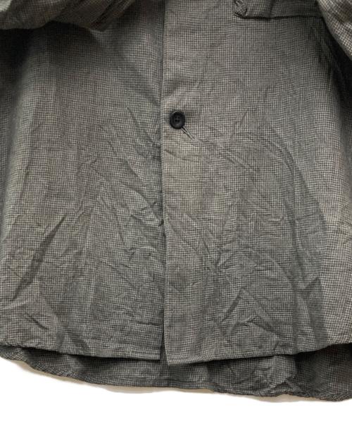 SATOU（サトウ）SATOU (サトウ) nemaki wide check shirt グレー サイズ:FREEの古着・服飾アイテム