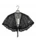 Tanaka Daisuke（タナカ ダイスケ）の古着「flower lace velvet ribbon cape」｜ブラック