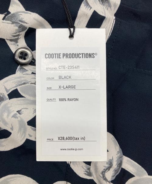 COOTIE PRODUCTIONS（クーティープロダクツ）COOTIE PRODUCTIONS (クーティープロダクツ) Rayon Open Collar S/S Shirt/CTE-23S411 ブラック サイズ:ＸＬの古着・服飾アイテム