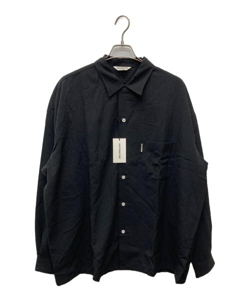 COOTIE PRODUCTIONS（クーティープロダクツ）COOTIE PRODUCTIONS (クーティープロダクツ) T/W Sucker Open Collar L/S Shirt/CTE-23S403 ブラック サイズ:XLの古着・服飾アイテム