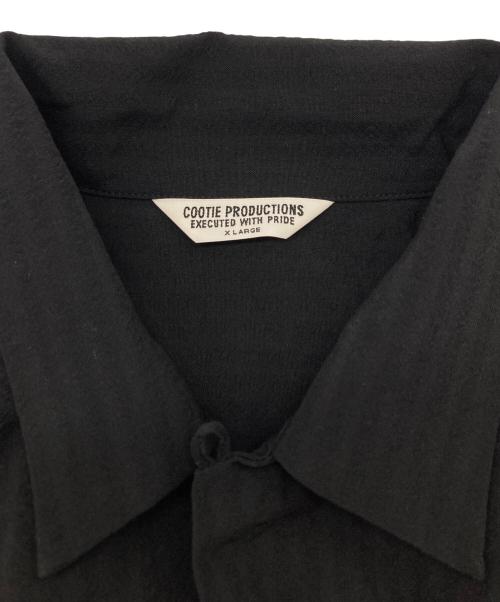 COOTIE PRODUCTIONS（クーティープロダクツ）COOTIE PRODUCTIONS (クーティープロダクツ) T/W Sucker Open Collar L/S Shirt/CTE-23S403 ブラック サイズ:XLの古着・服飾アイテム