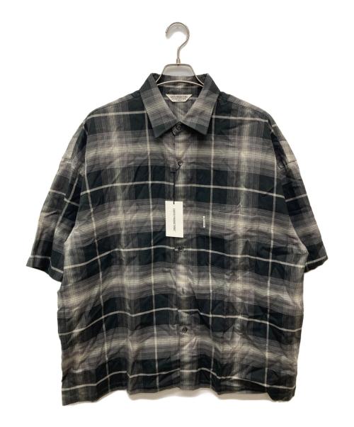 COOTIE PRODUCTIONS（クーティープロダクツ）COOTIE PRODUCTIONS (クーティープロダクツ) R/C Ombre Check S/S Shirt/CTE-23S407 ブラック サイズ:Ｌの古着・服飾アイテム