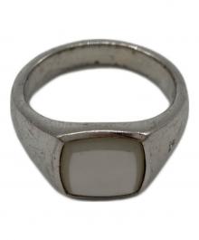 TOM WOOD（トムウッド）の古着「Kay Ring White MOP」｜シルバー×ホワイト