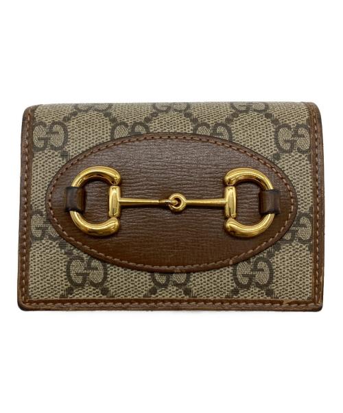 GUCCI（グッチ）GUCCI (グッチ) GGスプリームホースビットウォレット/621887 ブラウンの古着・服飾アイテム