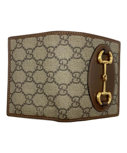 GUCCI（グッチ）GUCCI (グッチ) GGスプリームホースビットウォレット/621887 ブラウンの古着・服飾アイテム