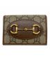 GUCCI（グッチ）の古着「GGスプリームホースビットウォレット/621887」｜ブラウン