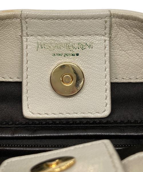 Yves Saint Laurent Rive Gauche（イヴ・サンローラン リヴ・ゴーシュ）Yves Saint Laurent Rive Gauche (イヴ・サンローラン リヴ・ゴーシュ) モンバサレザーバッグ/129026 ホワイトの古着・服飾アイテム