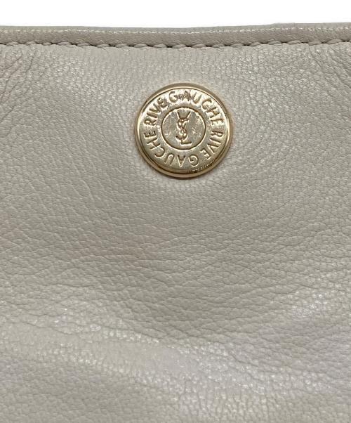 Yves Saint Laurent Rive Gauche（イヴ・サンローラン リヴ・ゴーシュ）Yves Saint Laurent Rive Gauche (イヴ・サンローラン リヴ・ゴーシュ) モンバサレザーバッグ/129026 ホワイトの古着・服飾アイテム