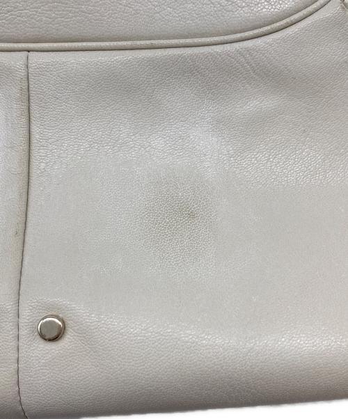 Yves Saint Laurent Rive Gauche（イヴ・サンローラン リヴ・ゴーシュ）Yves Saint Laurent Rive Gauche (イヴ・サンローラン リヴ・ゴーシュ) モンバサレザーバッグ/129026 ホワイトの古着・服飾アイテム