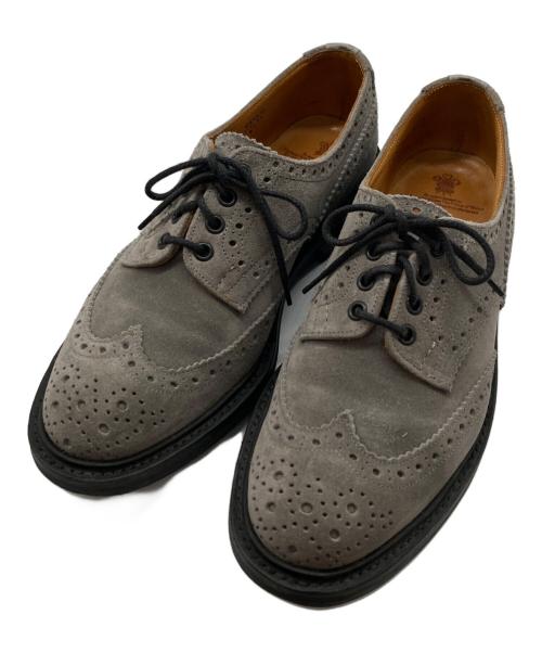 Tricker's（トリッカーズ）Tricker's (トリッカーズ) BOURTON スウェードウィングチップシューズ/884631 グレー サイズ:8.5の古着・服飾アイテム