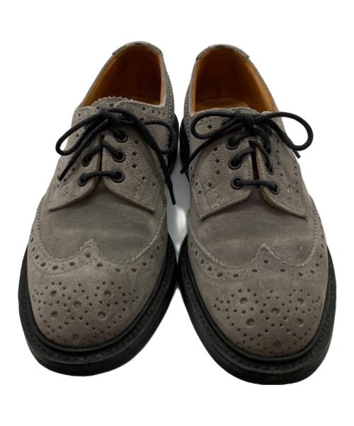 Tricker's（トリッカーズ）Tricker's (トリッカーズ) BOURTON スウェードウィングチップシューズ/884631 グレー サイズ:8.5の古着・服飾アイテム
