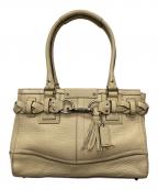 COACHコーチ）の古着「Hamptons Carryall/ハンドバッグ/F13084」｜ベージュ