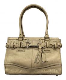 COACH（コーチ）の古着「Hamptons Carryall/ハンドバッグ/F13084」｜ベージュ