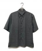 ATONエイトン）の古着「26SS TWIST WOOL GAUZE | ハーフスリーブシャツ/BLAGLM6932」｜グレー