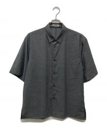 ATON（エイトン）の古着「26SS TWIST WOOL GAUZE | ハーフスリーブシャツ/BLAGLM6932」｜グレー