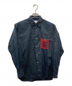 COMME des GARCONS SHIRTコムデギャルソンシャツ）の古着「パッチポケットシャツ」｜ブラック