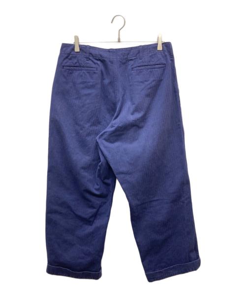 BEAMS PLUS（ビームスプラス）BEAMS PLUS (ビームスプラス) MIL Trousers Herringbone/38-23-0126-791 ネイビー サイズ:Lの古着・服飾アイテム