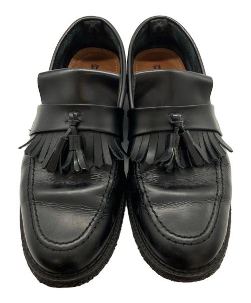 GEORGE COX（ジョージコックス）GEORGE COX (ジョージコックス) FRED PERRY (フレッドペリー) タッセルローファー ブラック サイズ:8の古着・服飾アイテム